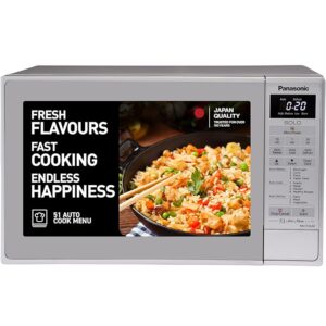 Panasonic 20L Solo Microwave Oven (NN-ST26JMFDG, Silver, 51 Auto Menus